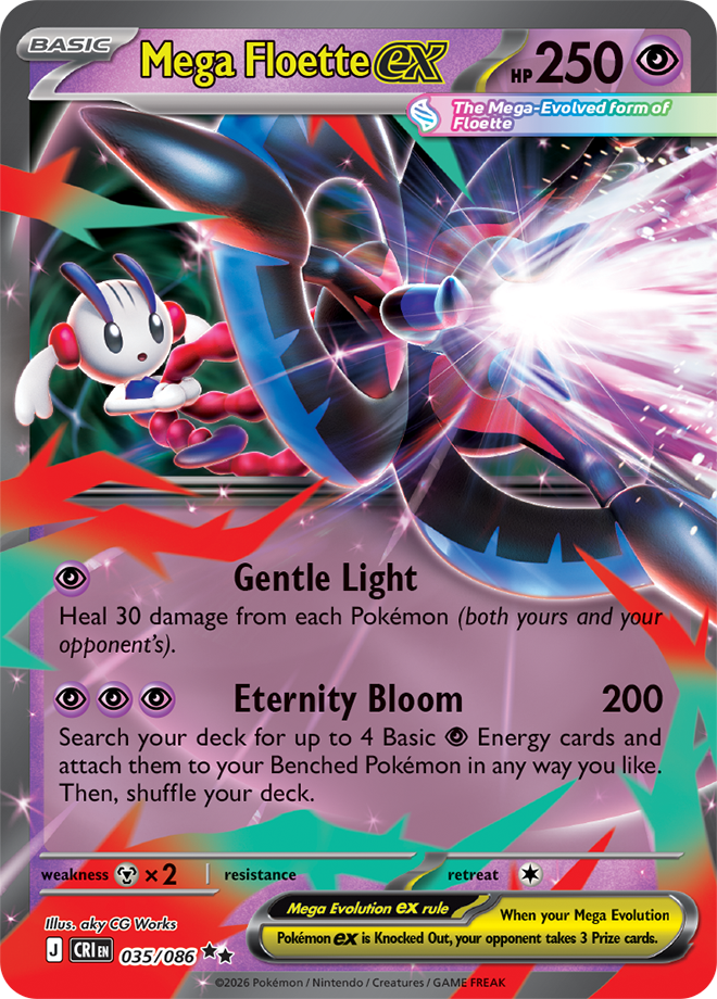 Floette card from Chaos Rising Pokemon TCG