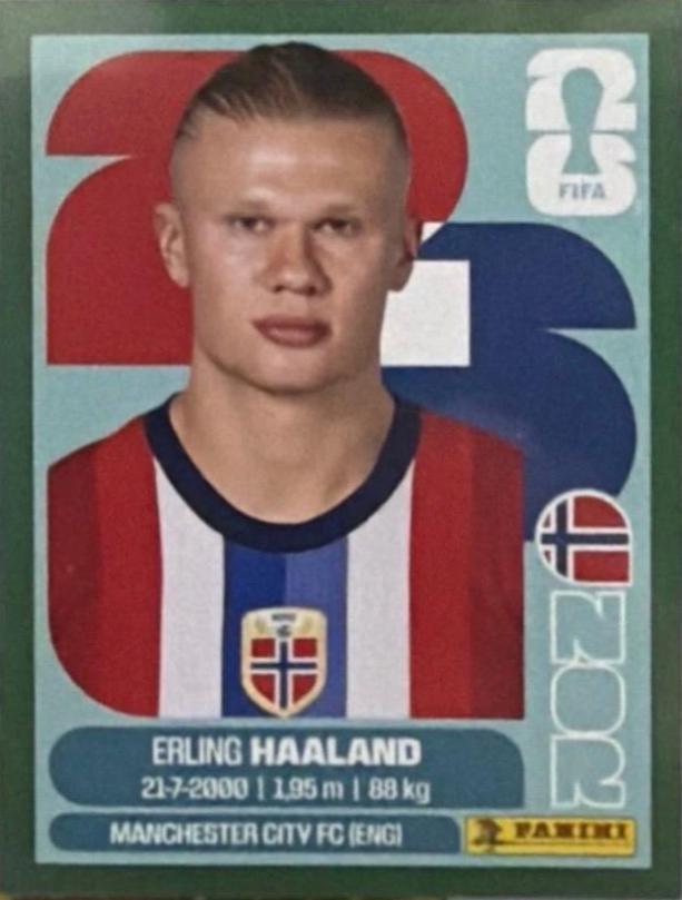 Erling Haaland Green Parallel Sticker